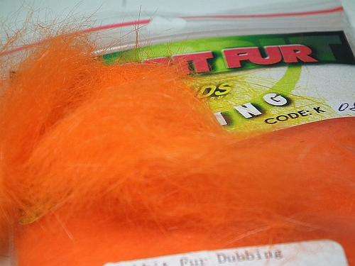 HENDS RABIT FUR DUBBING - ORANGE -  Fly fishing/Fly tying