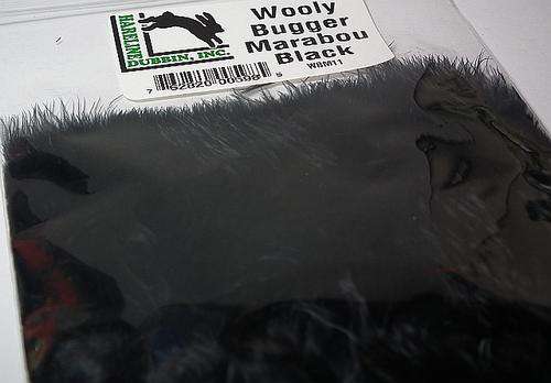 WOOLY BUGGER MARABOU - BLACK - Fly fishing/Fly tying