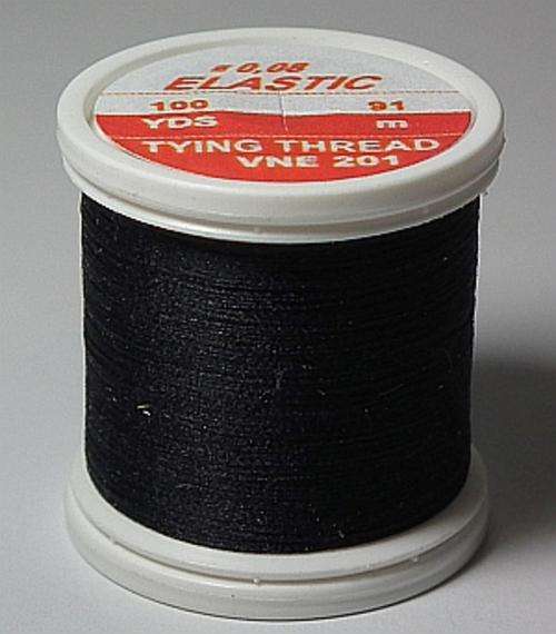 Hends Elastic Tread  - BLACK - Fly fishing/Fly tying