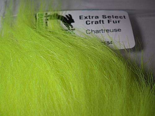Extra Select Craft Fur - CHARTREUSE -   Fly fishing/Fly tying