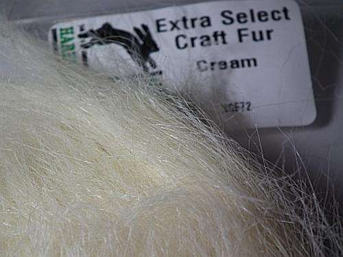 Extra Select Craft Fur - CREAM -   Fly fishing/Fly tying