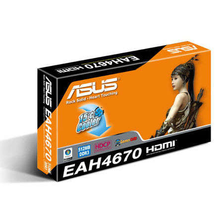 **Free Overnight Shipping** Asus Radeon HD4670 Graphics Card - 512MB DDR3