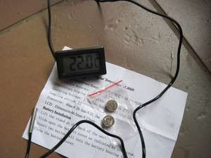 Digital thermometer- Fishtank, display case, freezer