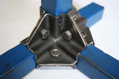 Corner Joint 4 Way Tube Connector