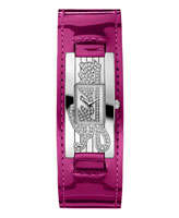 Guess - Mini Autograph / Silver dial / Prism Hot Pink leather cuff