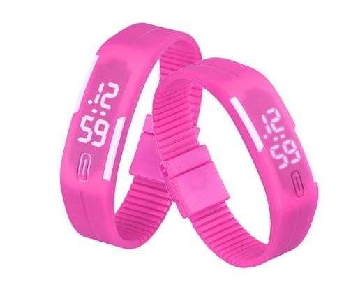 Mens Womens Rubber LED Watch Date Sports Bracelet Digital Wrist Watch watches