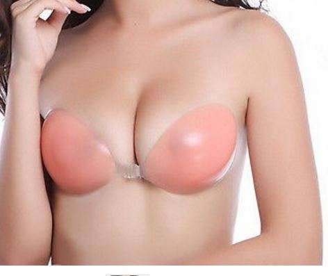 Silicone Adhesive Stick On Backless Free bra Gel Push Up Strapless Invisible Bra