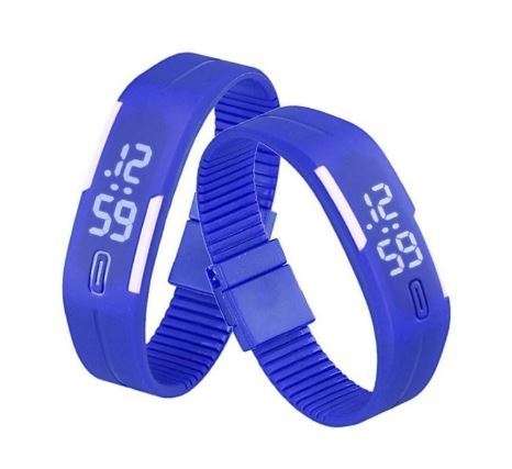 Mens Womens Rubber LED Watch Date Sports Bracelet Digital Wrist Watch watches