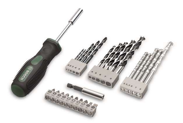Bosch 27 Piece Drill-Driver Bit Set with Hand Screwdriver