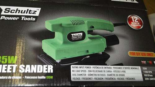 135 Watt Sheet Sander!!!!!!!!!!!!!!!1 Schultz!!!!!!!!!!