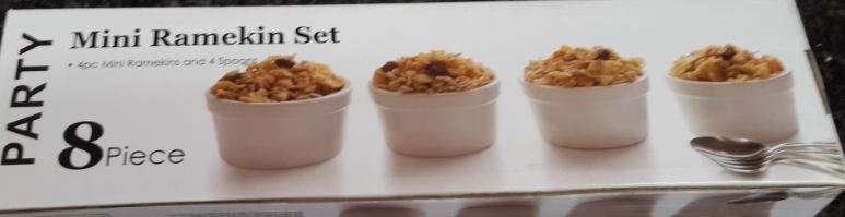 4 Piece Ramekin Set With 4 Spoons!!!!!!!!!!!