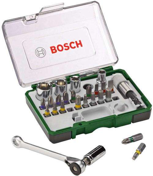 Bosch Ratchet Colour Coded Set - 27 Piece
