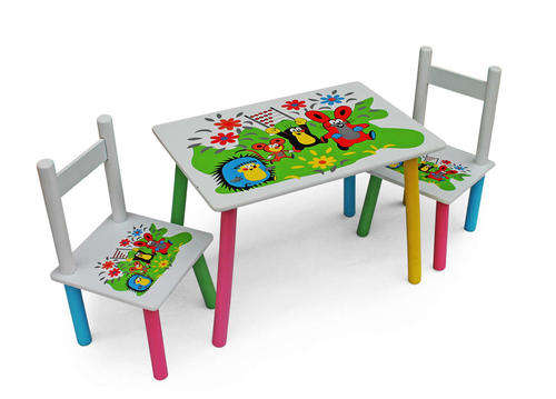 Kids Table and Chairs Bunny and Friends