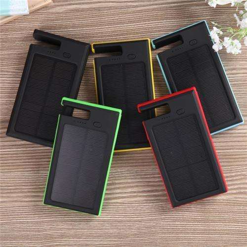 12000mAh Portable Waterproof Solar Charger Dual USB External Battery Power Bank With Super Led Light
