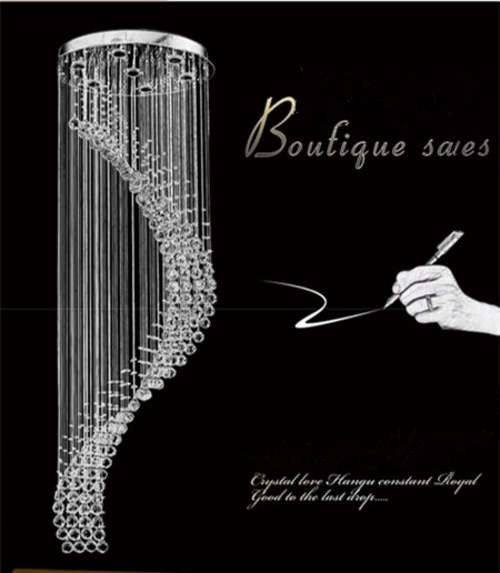 Modern crystal chandeliers living room lamp hall lights