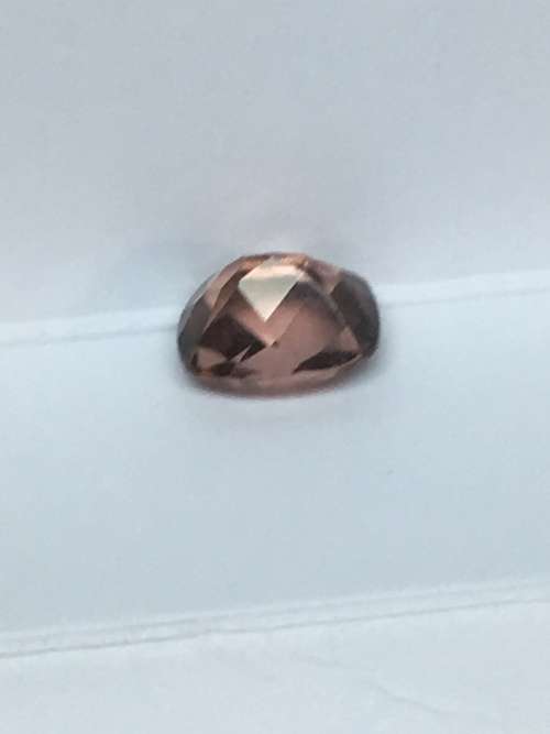 DARK ORANGE CUSHION SHAPED TOURMALINE, 2,4CT