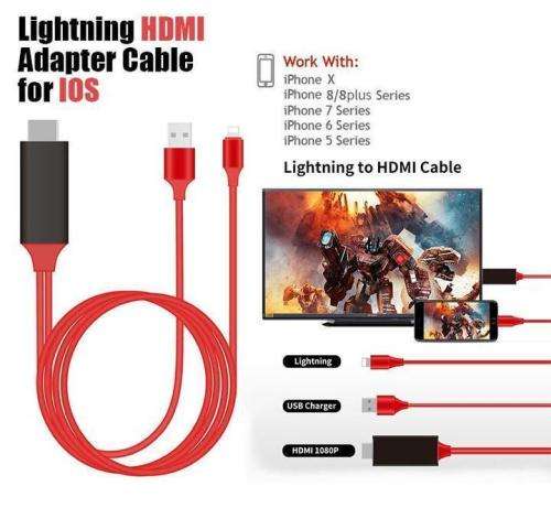 IPHONE TO  HDMI CABLE - Low Shipping Charge
