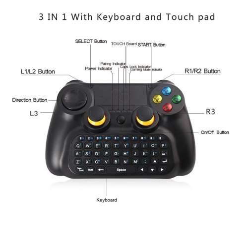 Dobe 3 in 1 Android Controller With Keyboard and Touchpad