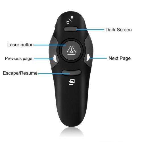 Wireless Controller Laser Pointer Presenter for PPT Presentation Meeting Speech