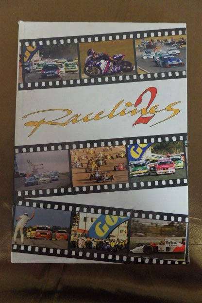 CARON LYNNE FAULDS GOUWS' 392 PAGE ILLUSTRATED "RACELINES 2" MOTOR RACING REFERENCE BOOK