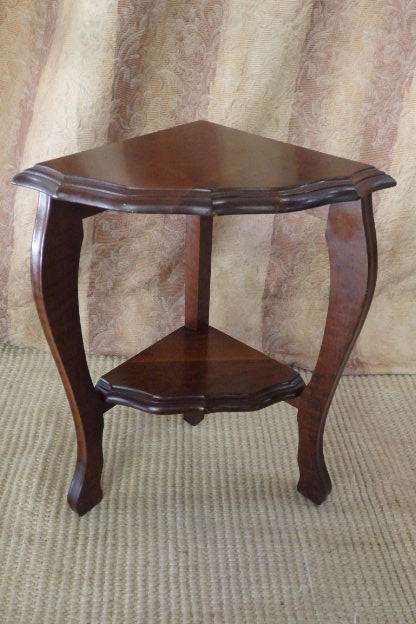 A FABULOUS ANTIQUE SOLID IMBUIA COFFEE TABLE "NEST" WITH A LARGER CENTRE AND FOUR SMALLER TABLES