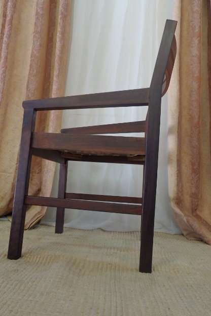 A STUNNING VINTAGE "BENT-BACK" RIEMPIE OCCASIONAL ARMCHAIR IN AWESOME CONDITION