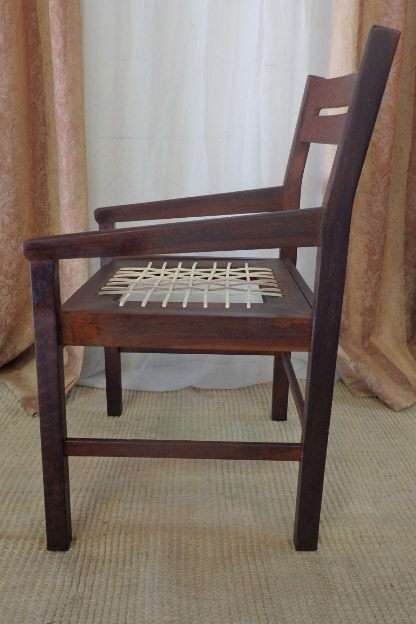 A STUNNING VINTAGE "BENT-BACK" RIEMPIE OCCASIONAL ARMCHAIR IN AWESOME CONDITION