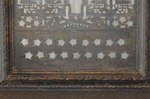A STUNNING COLLECTION OF 7x LARGE (1m x 1m) "GOTHIC" STYLE FRAMES w/ AWESOME CUT-OUT PANELS bid/fram