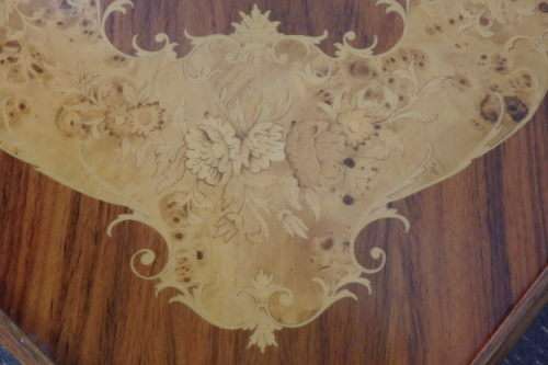A SPECTACULAR RARE MID-CENTURY ITALIAN MADE MARQUETRY GAMES TABLE WITH VARIOUS INLAY BOARD GAMES