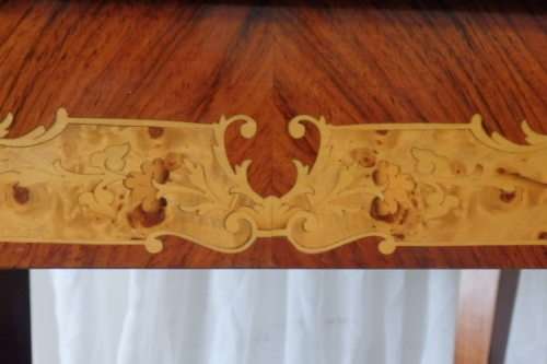 A SPECTACULAR RARE MID-CENTURY ITALIAN MADE MARQUETRY GAMES TABLE WITH VARIOUS INLAY BOARD GAMES