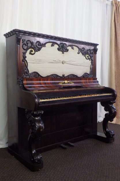 EXTREMELY RARE ANTIQUE VICTORIAN (c1837) "WILLIAM HARPER" UPRIGHT PIANO FOR RESTORATION! AMAZING!!!