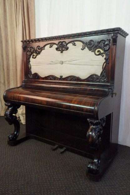 EXTREMELY RARE ANTIQUE VICTORIAN (c1837) "WILLIAM HARPER" UPRIGHT PIANO FOR RESTORATION! AMAZING!!!