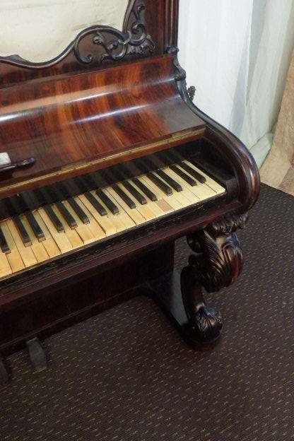 EXTREMELY RARE ANTIQUE VICTORIAN (c1837) "WILLIAM HARPER" UPRIGHT PIANO FOR RESTORATION! AMAZING!!!