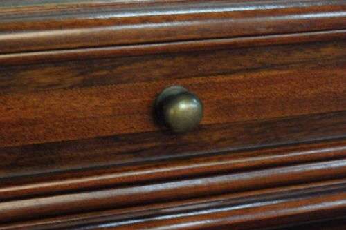 AN EXCEPTIONAL ROSEWOOD WRITING BUREAU w GORGEOUS BRASS INLAY PATTERNS & VELVET LINED DRAWERS!!
