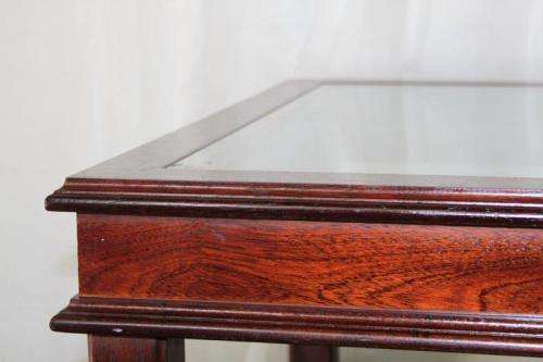 A MAGNIFICENT LARGE (1.4m LONG) TWO TIER SOLID MAHOGANY CENTRE COFFEE TABLE = STUNNING!!!!