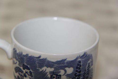AN INCREDIBLE AND RARE ENOCH WEDGWOOD BLUE AND WHITE TRANSFER PRINT SANDWICH PLATE AND CUP SET