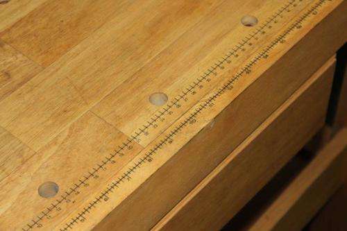 AN AWESOME AND VERY WELL MADE "WHITEGATE" SOLID WHITE OAK WORK BENCH WITH 2x VICES & AMPLE STORAGE