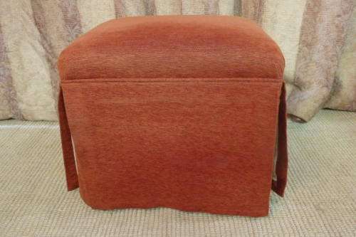 TWO AWESOME SOLIDLY MADE UPHOLSTERED DRESSING TABLE/ VANITY STOOLS bid/stool