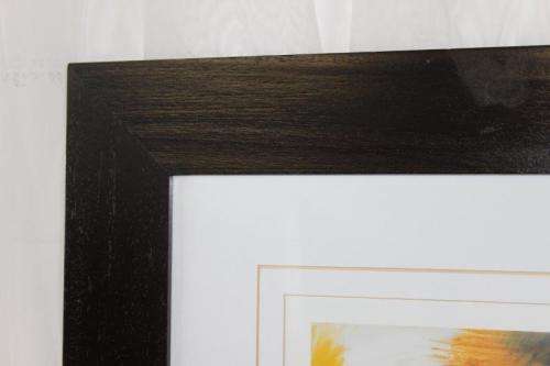 A MAGNIFICENT CLASSY SIGNED NUDE FRAMED IN A BROAD WOODEN FRAME BEHIND GLASS = STUNNING!!!
