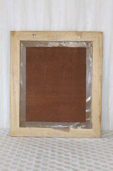 A MAGNIFICENT CLASSY SIGNED NUDE FRAMED IN A BROAD WOODEN FRAME BEHIND GLASS = STUNNING!!!