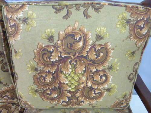 A GORGEOUS IMBUIA BALL & CLAW 3 SEATER COUCH, PERFECT TO PAINT/SHABBY CHIC FOR YOUR PATIO/PORCH!