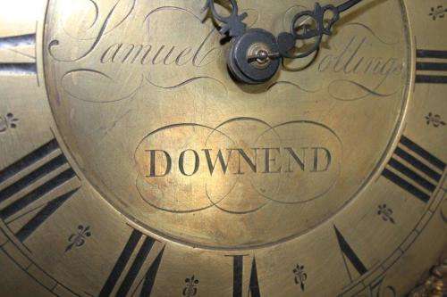 A MAGNIFICENT ANTIQUE (1780-1790) SAMUEL COLLINGS (DOWNEND) LONG CASE GRANDFATHER CLOCK, WORKING!!