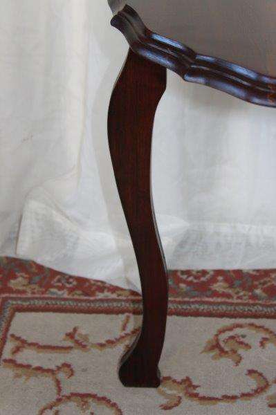 AN AWESOME AND VERY ELEGANT VINTAGE SOLID IMBUIA HALF MOON OCCASIONAL/ COFFEE TABLE