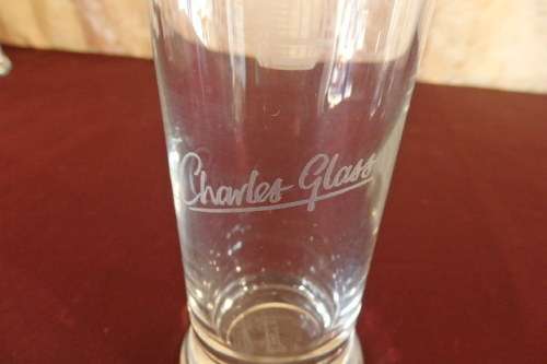 A FANTASTIC COLLECTION OF SIX 300ml CASTLE LAGER DRAUGHT BRANDED BEER GLASSES bid/glass