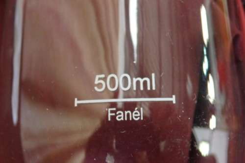 A FANTASTIC COLLECTION OF SIX 500ml CARLING BLACK LABEL BEER BRANDED BEER GLASSES bid/glass
