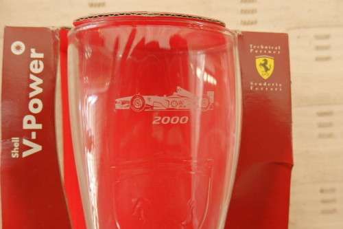 AN AMAZING COLLECTION OF 6x OFFICIAL SHELL FERRARI COLLECTIBLE DRINKING GLASSES IN THEIR BOXES