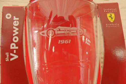 AN AMAZING COLLECTION OF 6x OFFICIAL SHELL FERRARI COLLECTIBLE DRINKING GLASSES IN THEIR BOXES