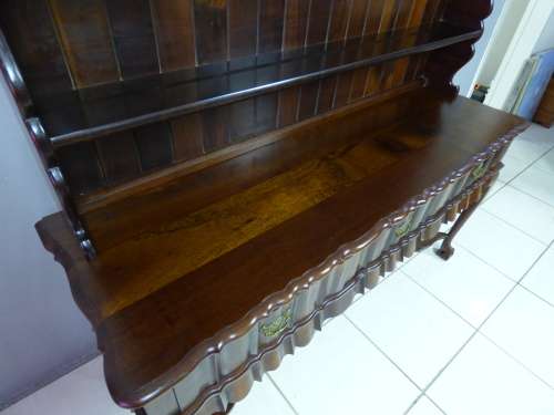 AN UNQUESTIONABLY MAGNIFICENT VINTAGE SOLID IMBUIA BALL & CLAW WELSH DRESSER, BEAUTIFUL, ELEGANT!