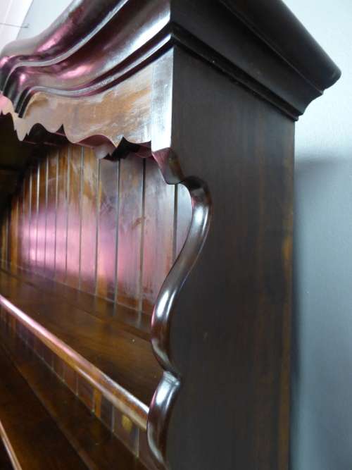 AN UNQUESTIONABLY MAGNIFICENT VINTAGE SOLID IMBUIA BALL & CLAW WELSH DRESSER, BEAUTIFUL, ELEGANT!