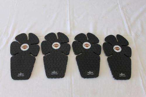 2x PAIRS OF HARLEY DAVIDSON LIGHTWEIGHT BODY ARMOR PADS: FOR JACKETS BACK, ELBOW & SHOULDER bid/pair